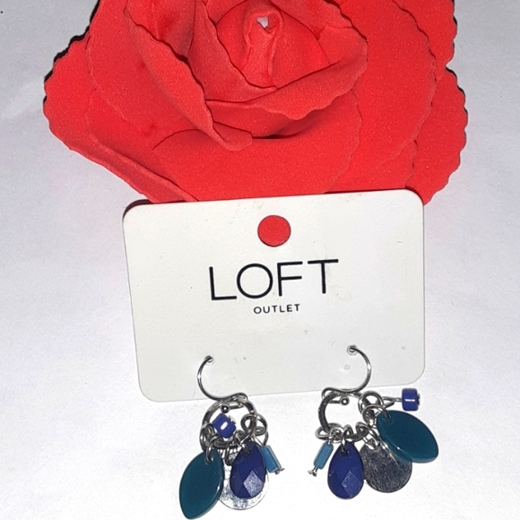 LOFT Jewelry - Nwt loft blue dangle earrings